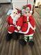 Vtg Lillian Vernon Santa & Mrs Claus Christmas Life Size Plush Figures 5ft Euc