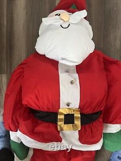 Vtg Lillian Vernon Santa & Mrs Claus Christmas Life Size Plush Figures 5ft EUC