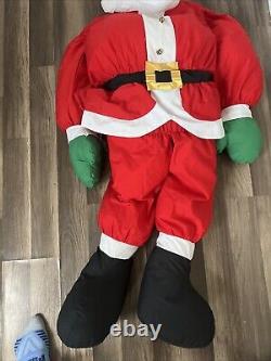 Vtg Lillian Vernon Santa & Mrs Claus Christmas Life Size Plush Figures 5ft EUC