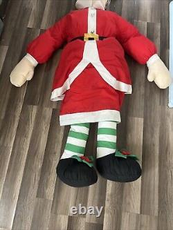 Vtg Lillian Vernon Santa & Mrs Claus Christmas Life Size Plush Figures 5ft EUC