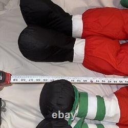 Vtg Lillian Vernon Santa & Mrs Claus Christmas Life Size Plush Figures 5ft EUC