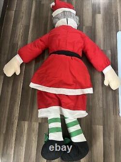 Vtg Lillian Vernon Santa & Mrs Claus Christmas Life Size Plush Figures 5ft EUC