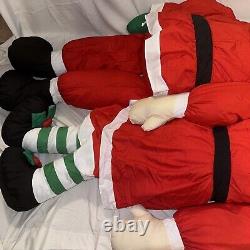 Vtg Lillian Vernon Santa & Mrs Claus Christmas Life Size Plush Figures 5ft EUC