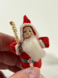 Vtg Lot (X3) Japan Santa Claus Christmas Figures NICE