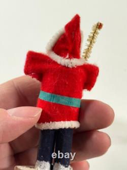 Vtg Lot (X3) Japan Santa Claus Christmas Figures NICE