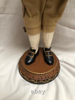 Vtg Neiman Marcus Collectors Christmas Standing Violinist Santa Claus Figure