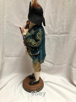 Vtg Neiman Marcus Collectors Christmas Standing Violinist Santa Claus Figure