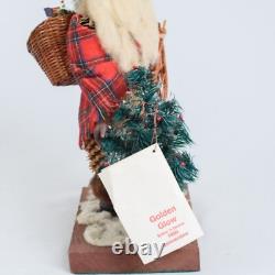 Vtg Pinecone Santa Claus Figurine Made by FRIEDA BECKHUSEN Old Father Christmas