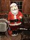 Vtg Poloron Blow Mold Santa Claus 5 Tall Christmas Lighted Yard Decoration