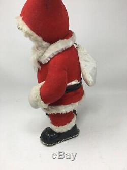 Vtg Rushton Star Creation Santa Claus Rubber Face with Sack Collar & Belt 1960's