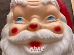 Vtg Santa 1968 Empire Blow Mold Face Christmas 17 St Nick Head Art No Light Kit