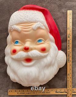 Vtg Santa 1968 Empire Blow Mold Face Christmas 17 St Nick Head Art No Light Kit