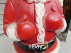 Vtg c1966 Beco 976 Lighted Motorized Rocking Santa Claus Blow Mold 40 Working