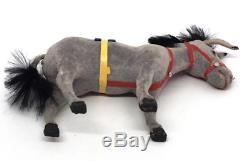 WG21 Santa Claus Donkey Mule Papermache Toy Figure Christmas German 1930's