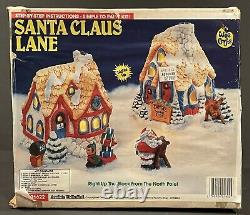 Wee Crafts Santa Claus Lane Ready To Paint Christmas Kit With Figures Lights Up