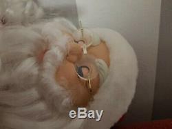 Weihnachtsmann 80er Jahre Santa Claus Nikolaus Deko Figur 60cm Weihnachten