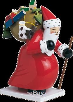 Wendt & Kuhn German Christmas Wooden Figurines Large Santa Claus with Toys