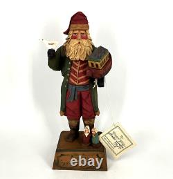 Whimsical Whittler 1998 Santa Claus Noah's Ark signed handcarved wood figurine