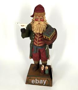 Whimsical Whittler 1998 Santa Claus Noah's Ark signed handcarved wood figurine