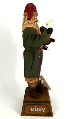 Whimsical Whittler 1998 Santa Claus Noah's Ark signed handcarved wood figurine