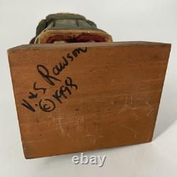Whimsical Whittler 1998 Santa Claus Noah's Ark signed handcarved wood figurine