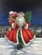 Wilgan, Oil Painting On Canvas, Original Painting, Santa Claus