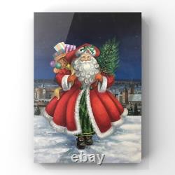 Wilgan, Oil painting on canvas, Original painting, Santa Claus