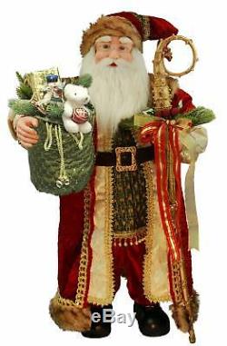 Windy Hill Collection 36 Inch Standing Grand Santa Claus Christmas Figurine