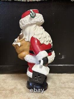 Winking Santa Claus Ceramic Greeter 18 Vintage Atlantic Mold Christmas Decor