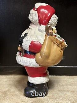 Winking Santa Claus Ceramic Greeter 18 Vintage Atlantic Mold Christmas Decor