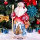 Wooden Carved Santa Claus Figurine 9, Christmas Gift Idea For Home Decor Indoor