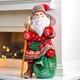 Wooden Carved Santa Claus Figurine 9, Christmas Gift Ideas For Home Decor