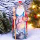 Wooden Hand Carved Santa Claus Figurine 9, Christmas Gift For Home Decoration