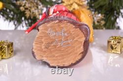 Wooden Santa Claus figurine 10, handmade Christmas Home Decoration