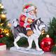 Wooden Santa Claus Figurine 12, Handmade Christmas Home Decor Indoor