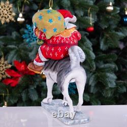 Wooden Santa Claus figurine 12, handmade Christmas Home Decor indoor