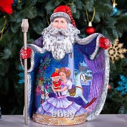 Wooden Santa Claus figurine, Unique Home Christmas Decor, Christmas Gift ideas