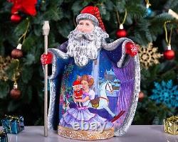 Wooden Santa Claus figurine, Unique Home Christmas Decor, Christmas Gift ideas