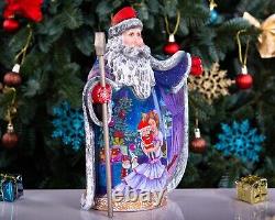 Wooden Santa Claus figurine, Unique Home Christmas Decor, Christmas Gift ideas