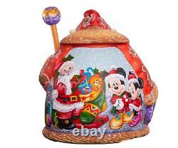 Wooden Santa Claus figurine, handmade home Christmas decor indoor