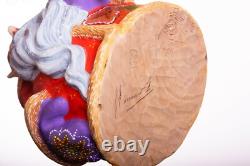 Wooden Santa Claus figurine, handmade home Christmas decor indoor