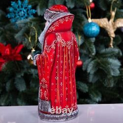 Wooden carved Santa Claus Figurine 9, Christmas Gift home holiday decor