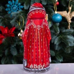 Wooden carved Santa Claus Figurine 9, Christmas Gift home holiday decor