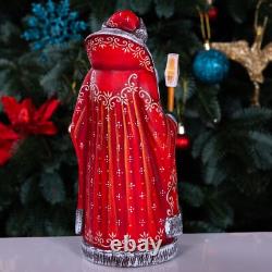 Wooden carved Santa Claus Figurine 9, Christmas Gift home holiday decor