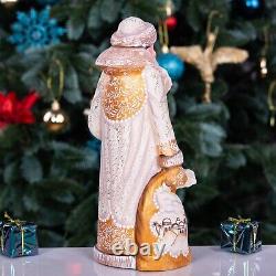 Wooden carved Santa Claus Figurine 9 Nativity scene Christmas Home Decor indoor