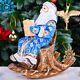 Wooden Carved Santa Claus Figurine 10 Christmas Gift For Holiday Home Decor