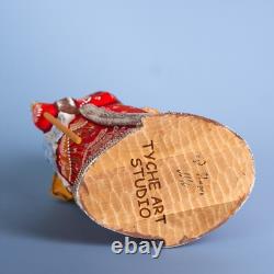Wooden carved Santa Claus figurine 12 Christmas Holiday Home Decor indoor