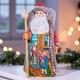 Wooden Hand Carved Santa Claus Figurine 9, Home Christmas Decor Saint Nicholas