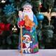 Wooden Hand Carved Santa Claus Figurine With Dog 9, Christmas Home Decor