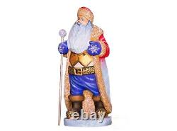 Wooden hand carved Santa Claus figurine 12, Home Christmas Holiday Decor indoor